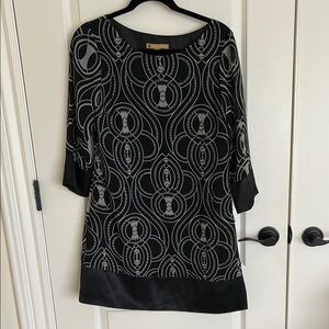Limited Edition Black and Gray Geometric Dress